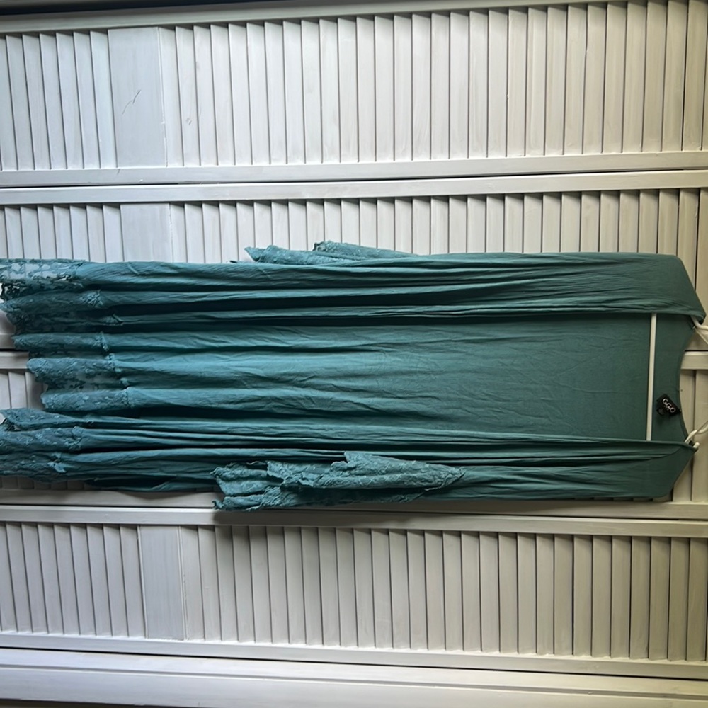 Long Turquoise Kimono